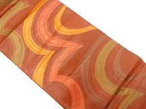 抽象線描き模様織出し袋帯